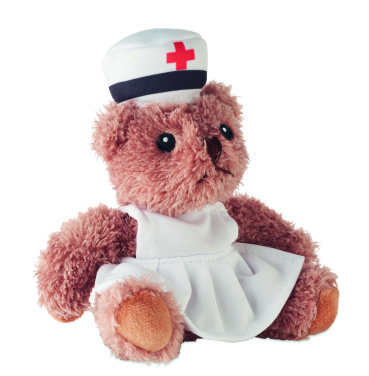 Logo trade promotional items image of: Teddy bear plush nurse