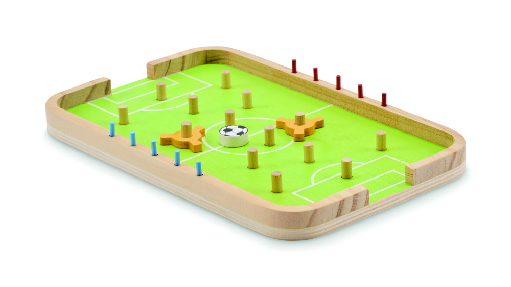 Logo trade promotional giveaways image of: Wooden soccer game