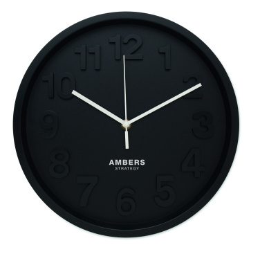 Logo trade promotional items image of: Wall clock in PP