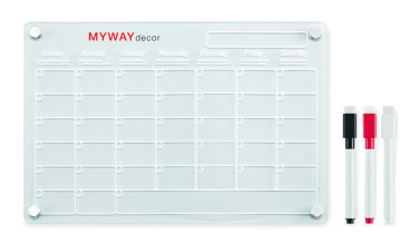 Logo trade corporate gift photo of: Magnetic acrylic planner