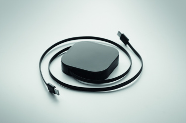 Logo trade promotional giveaway photo of: 100W retractable charging cable