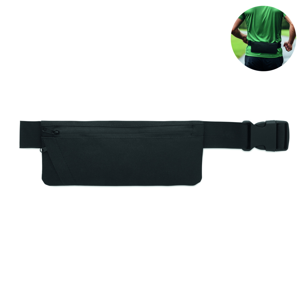 Logotrade promotional items photo of: Sports waist bag 600D RPET