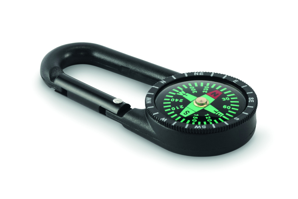 Logotrade business gifts photo of: Outdoor compass with carabiner