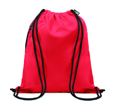 Logo trade promotional giveaways image of: Large drawstring bag 300D RPET