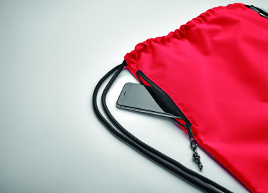 Logotrade promotional item picture of: Large drawstring bag 300D RPET