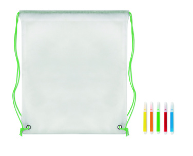 Logotrade promotional giveaway picture of: Non woven kids bag with pens