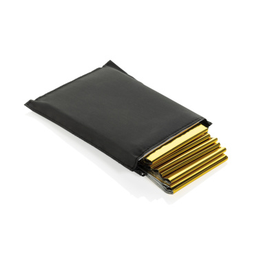 Logotrade promotional giveaways photo of: Solra emergency blanket in RCS recycled RPET pouch