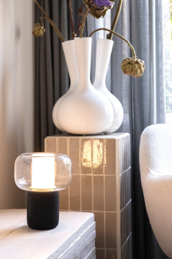 Logotrade promotional giveaway picture of: Lux RCS recycled plastic 10W speaker lamp