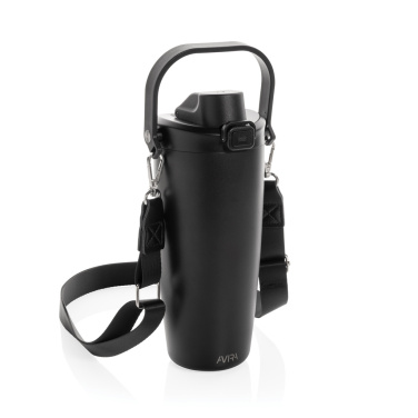Logo trade promotional merchandise image of: Avira Ayala RCS re-steel duosip lockable crossbody tumbler