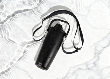 Logo trade advertising products picture of: Avira Ayala RCS re-steel duosip lockable crossbody tumbler