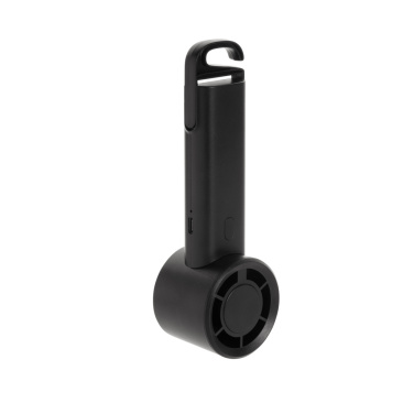 Logo trade corporate gift photo of: Twist RCS recycled plastic re-chargeable portable fan