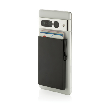 Logo trade promotional gift photo of: Standard aluminium RFID magnetic phone cardholder