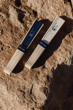 Logo trade corporate gifts image of: VINGA Out of office hand fan