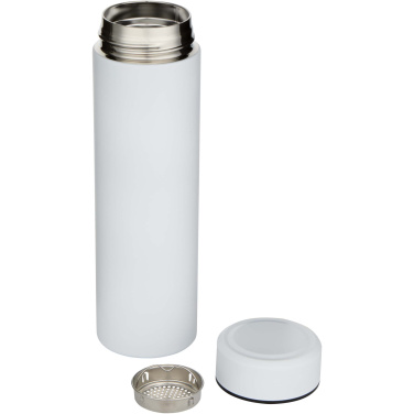 Logotrade promotional giveaways photo of: Taylor 450 ml double wall stainless steel flask with tea strainer