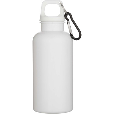 Logotrade promotional giveaways photo of: Oregon 400 ml solid colour RCS recycled plastic water bottle with carabiner