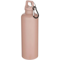 Oregon 750 ml solid colour RCS recycled plastic water bottle with carabiner, Dusty Pink