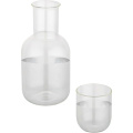 Amelie glass carafe and cup set, Transparent