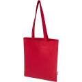 Peru Blend 180 g/m² GRS recycled cotton tote bag 7L, Red