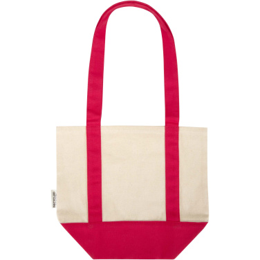 Logo trade corporate gifts picture of: Sam 320 g/m² GRS recycled mini cotton tote bag
