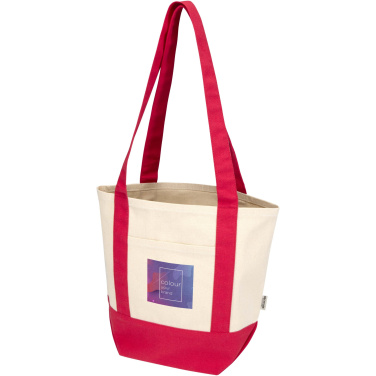 Logo trade corporate gifts image of: Sam 320 g/m² GRS recycled mini cotton tote bag