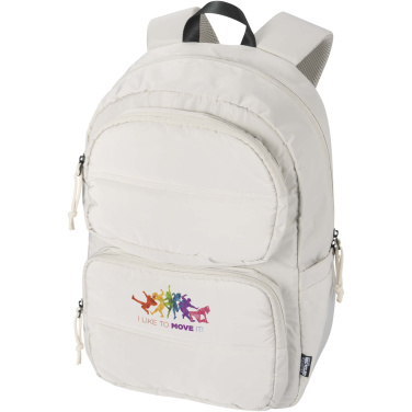 Logotrade promotional products photo of: Puffer 15.6" GRS recycled laptop backpack 18L