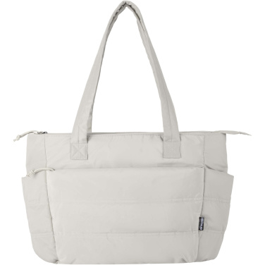 Logotrade promotional giveaways photo of: Puffer 15.6" GRS recycled laptop tote bag 18L