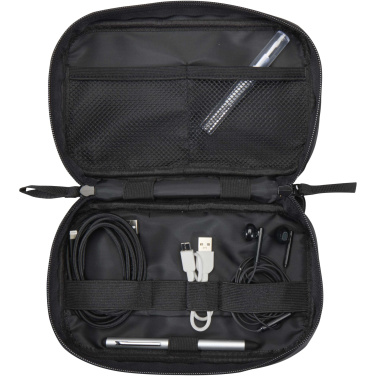 Logo trade advertising products picture of: Resi Plus GRS recycled tech pouch 1L