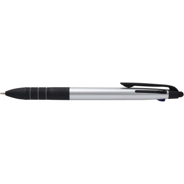 Logo trade promotional gifts image of: Trine 3-ink RCS recycled ballpoint pen with stylus