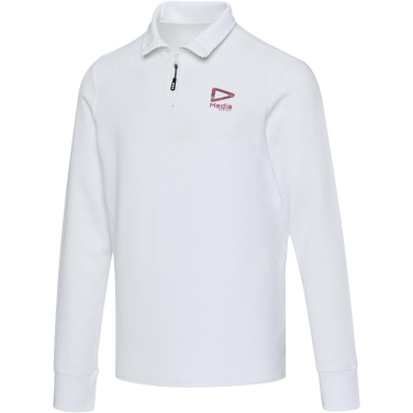 Logotrade promotional giveaway image of: Zeus long sleeve unisex half zip polo