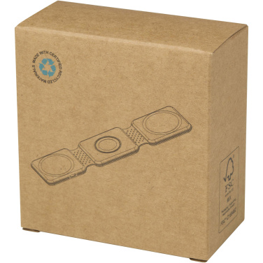 Logotrade advertising product image of: Armus 3-in-1 15W recycled plastic foldable wireless charger