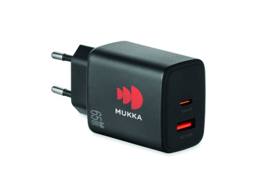 Logo trade promotional items picture of: EU 2-pole wall adapter/charger
