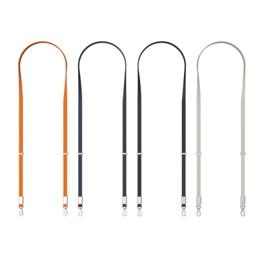 Logo trade advertising products picture of: Nivo RCS recycled PET Crossbody lanyard