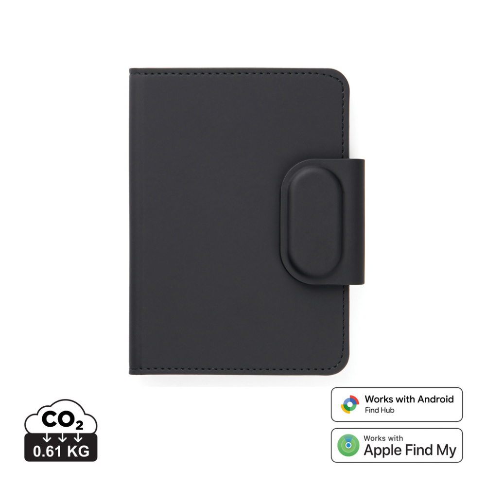 Logo trade promotional items image of: VINGA Baltimore RCS Passport Cover With Finder Dual