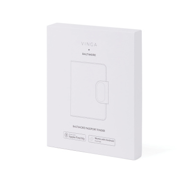 Logo trade promotional products picture of: VINGA Baltimore RCS Passport Cover With Finder Dual