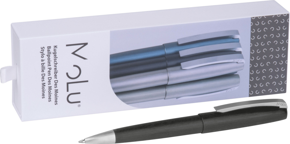 Logo trade promotional items picture of: Metal ballpoint pen Des Moines MoLu