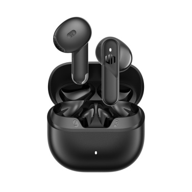 Logo trade promotional giveaway photo of: Urban Vitamin Santa Clara RCS plastic ENC earbuds