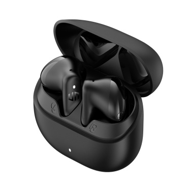 Logo trade promotional giveaways image of: Urban Vitamin Santa Clara RCS plastic ENC earbuds