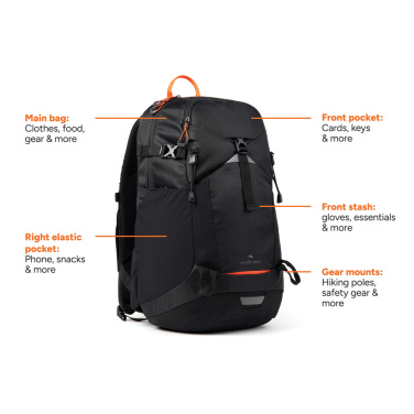 Logo trade corporate gifts image of: Nordic Drift Trail RCS backpack 24L