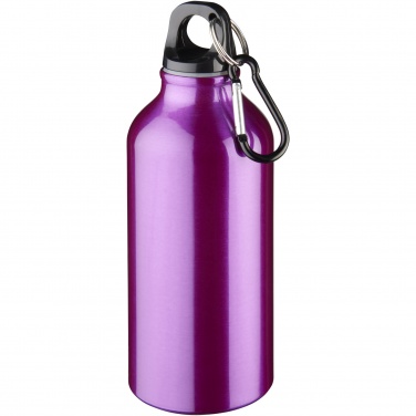 Logotrade reklaamkingid pilt: Oregon 400 ml alumiiniumist veepudel karabiiniga