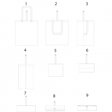 Logo trade firmakingitused foto: Nevada 100 g/m² puuvillane kokkupandav kandekott 7L