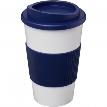 Logo trade reklaamkingituse pilt: Americano® 350 ml silikoonist võruga kohvitops