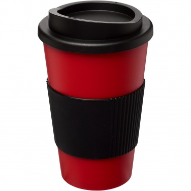 Logotrade meened pilt: Americano® 350 ml silikoonist võruga kohvitops