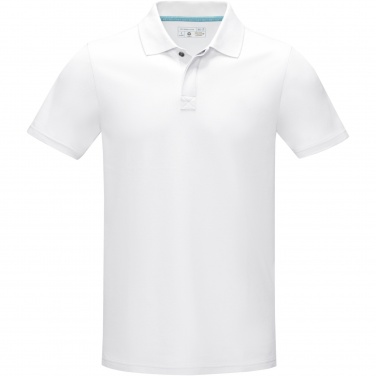 Logotrade ärikingid pilt: Grafiit lühikeste varrukatega meeste orgaaniline polo