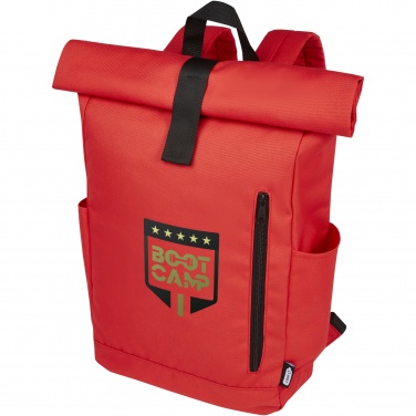 Logotrade meene foto: Byron 15,6" GRS RPET rull-top seljakott 18L