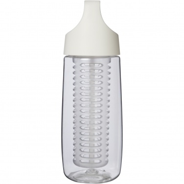 Logo trade reklaamkingitused foto: HydroFruit 700 ml taaskasutatud plastikust spordipudel koos keeratava kaane ja infusiooniga