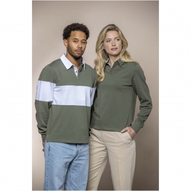 Logo trade reklaamkingi pilt: Clyde unisex orgaaniline ragbi polo dressipluus