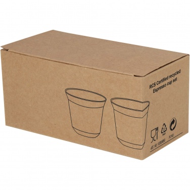 Logotrade reklaamkingituse foto: Duo 80 ml RCS sertifikaadiga roostevabast terasest espressotassi komplekt 