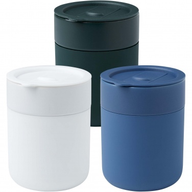 Logotrade ärikingituse foto: Keraamiline termoskruus Java 330 ml plastikust kaanega