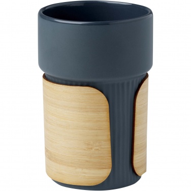 Logotrade reklaamtoote foto: Termostass Fika 340 ml bambuskattega