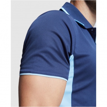 Logo trade reklaamtooted foto: Montmelo lühikeste varrukatega unisex spordipolo